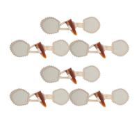 Beaupretty 6 Piezas Botones de Resina Botones de Cuerno para Coser Color Claro Trenca Accesorios de Costura para Ropa