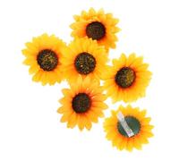 Beaupretty 6 piezas Clips para Pelo con Diseño de Girasol Accesorios de Moda para Cabello Pinzas para Flequillo Chic Decoración Floral para Mujeres y Niñas