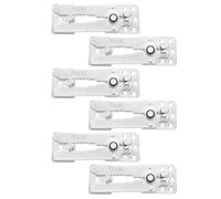 Beaupretty 6 Piezas Conector para Sofá Modular de Hierro Bisagra Larga Tipo Boca de Cocodrilo, Diseño de Doble Diente y Superficie Fosfatada para Evitar Hundimiento y Aflojamiento en Salas