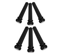 Beaupretty 6 Piezas Ebony Bridge Pins With Abalone Inlay Decorative Guitar Parts For Acoustic And Electric Upgrades Enhanced And Wide Compatibility
