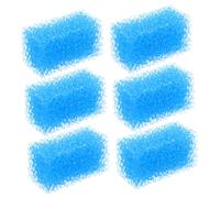 Beaupretty 6 Piezas Esponja Filtro Acuario Alta Densidad para Peceras y Estanques Material Biológico de Reemplazo Compatible con Filtros Medios Filtrantes para Agua Limpia