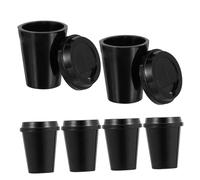 Beaupretty 6 Piezas Mini Tazas de Café Miniatura para Casa de Muñecas Accesorios Simulados Realistas para Cocina de Contenedores Pequeños para Decoración de