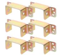 Beaupretty 6 Soportes en Forma Riel de Cama, Herrajes de Hierro Resistentes Fijación Conveniente y Capacidad de Peso Aumentada, Accesorios para Barandillas de Cama