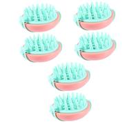 Beaupretty 6 Uds Cepillo De Baño De Silicona Champú Para El Cuero Cabelludo Cabello Cuero Cabelludo Manual Cabeza Peine Para Masaje De Cabello Silcone Cuerpo Depuradores Cepillo De