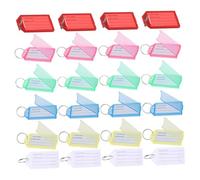 Beaupretty 60 piezas Etiquetas de Coloridas para Equipaje y Organización Identificadores Multiusos para Claves y Maletas para Oficinas y