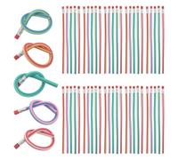 Beaupretty 60 Piezas Lápiz Flexible de Plástico, Lápiz Mágico Irrompible, para Estudiantes, para Exámenes y Pascua