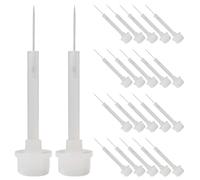 Beaupretty 60 Piezas Pinceles de Uñas Desechables Cerdas Suaves para Esmalte Gel y Polvo Inmersión Herramientas Profesionales para Manicura Casa y Salón