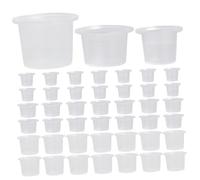 Beaupretty 600 Piezas Vaso Para De Con Base Tazas De Contenedor De Pigmento Mini Tazas De Tazas De Tapas De De Contenedor De El Plastico