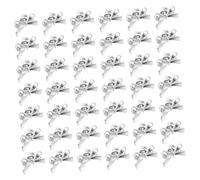 Beaupretty 60piezas Horquilla de Lazo para Niña Pinzas Pequeñas Flequillo Mini Pasadores Lazo para Baile Boda Graduación y Fiesta