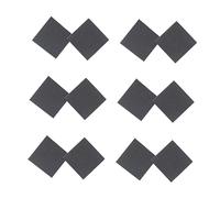 Beaupretty 6pares of Square Anti- High Heel Insoles Wear-resistant Adhesive Shoe Stickers s for Secure Grip and Noise Reduction