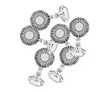 Beaupretty 6piezas Broche De Metal Crucifijo Para Comunión Religiosa Para Bautismo y Confirmación Broches Para Ropa De Color Plateado Pin De Camisa Conmemorativo