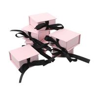 Beaupretty 6piezas Cajas De Cartón Decorativas Organizador De Joyería Con Tapa Para Bodas Propuestas y Celebraciones