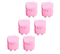 Beaupretty 6piezas Mini Mochilas Decorativas para Muñecas Diseño Vivid para Fotografía y Manualidades Accesorios De Casa De Muñecas y Mini Paisajes