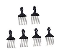 Beaupretty 6piezas Peine de Aguja de Acero para Trenzas Afro Herramientas para Peinar el Cabello Agujas de Acero