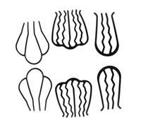 Beaupretty 6piezas Peine de Metal Cabello de Horquillas Laterales Forma Peines Metalicos para Recogidos Accesorios de Peinado Retro Vintage para Mujer