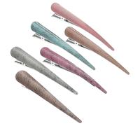 Beaupretty 6piezas Pinzas Acrílicas De De Buey Horquillas Cabello Para Niñas Accesorio De Moda