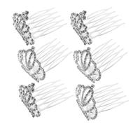 Beaupretty 6piezas Tiaras Diminutas De Princesa Diadema De Peine Para Fiestas y Celebraciones