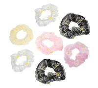 Beaupretty 7 Piezas lazo de pelo de margarita cintas para el pelo de las niñas pelo elástico banda para el cabello hair clips orquillas cuerda de pelo de moda chica de caballo titulares