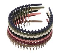 Beaupretty 7piezas Diadema de Plástico con Dientes Antideslizante para Lavado Facial y Cuidado Piel para Mujeres y Hombres Durante Rutinas de Limpieza