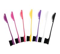 Beaupretty 7piezas Pinceles De Maquillaje Cepillo Contorno Del Cabello Peine Para Pestañas y Cepillo Para Cejas Para Maquillaje De Ojos Cejas y Aplicación De Tinte Cabello