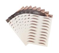 Beaupretty 8 Hojas Adhesivo Ecológico Imitación Cejas Humano Dar Forma a Las Cejas Pegatinas Lápiz De Cejas Ceja Pegatinas Etiqueta Engomada De Las Cejas Brown Pegatinas De Transferencia