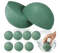 Beaupretty 8 Piezas Bola de Espuma Floral Redonda para Decoración Boda Absorción de Agua y Material de Resina Fenólica para Arreglos Realistas y Fáciles de Fijar