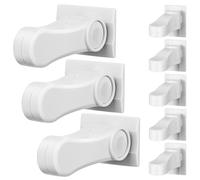 Beaupretty 8 Piezas Cerraduras de Seguridad para Puertas con Bloqueo Infantil Adhesivo de Instalar Durable y Confiable Protección para Bebés y Seguridad