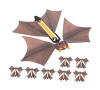 Beaupretty 8 Piezas Juguetes de Murciélago de Cuerda Accesorios de para Halloween Decoración Divertida y Sorprendente Ornamento de Escritorio Resistente y Fácil de Usar