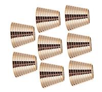 Beaupretty 8 Piezas lazo de pelo de de caballo hair clips horquillas moño hair topper cabello palo de pelo clip de de caballo de anillos de de caballo AbS Rose Gold