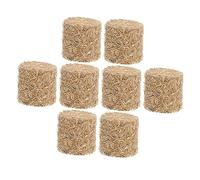 Beaupretty 8 Piezas Miniatura Simulada Fardos de Heno Artificiales Decoración Realista para Casa de Muñecas y Miniatura Forma Cilíndrica