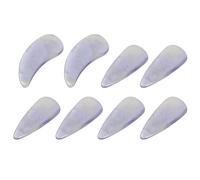 Beaupretty 8 Púas de Guzheng Reutilizables Moradas Doble Superficie Curva, Juego de Uñas para Práctica y Interpretación, Protección Precisa para Dedos de Estudiantes y Profesionales