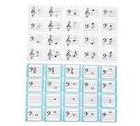 Beaupretty 80 Piezas Tarjetas de Notas Musicales para Aprendizaje Rítmico Tarjetas Educativas para Teoría Musical Infantil Aptas para Piano y Violín Herramienta Duradera y Colorida para