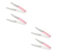 Beaupretty 8piezas Archivos De Uñas De Acero Inoxidable Herramientas De Manicura Para Pulido y Eliminación De Esmalte y Portátil Para Uso Profesional y Personal