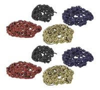 Beaupretty 8piezas Cabello de Ballet Cubremoños para Niñas Sujeción Elástica de Crochet para Ballet y Danza Uso Servicio de Alimentos y Enfermería