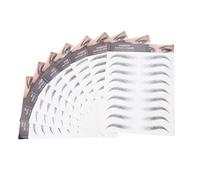 Beaupretty 9 Hojas Adhesivo Ecológico Imitación Cejas eyebrow gel lindas brochas de maquillaje banda chico frente etiqueta engomada de la ceja de imitación tatuajes temporales de cejas Black