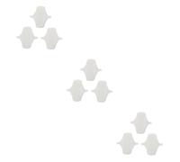 Beaupretty 9piezas Almohadillas Menstruales Lavables De Algodón Para Puerperas Protección y Botón Presión Toallas Sanitarias Ecológicas y Transpirables Blanco