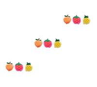 Beaupretty 9piezas Bola De De Frutas Esponja De Malla Para Baño Piña Mango Adultos Exfoliante y Agradable Al