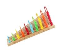 Beaupretty Ábaco de Madera Tradicional, Herramienta Educativa de Cálculo Aritmético, Cuentas Móviles para Aprendizaje Matemático, Juguete Didáctico para Primaria y Desarrollo Temprano