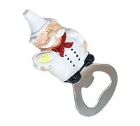 Beaupretty Abridor de Botellas Forma de Chef, Magnético para Nevera, Pequeño Abridor de Cerveza Imán, Utensilio de Cocina Creativo para Fiestas y Hogar, 1 Pieza