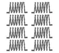 Beaupretty Accesorios Militares para Bloques de Construcción, Cerca de Alambre Resistente Color Gris Oscuro, 8 Piezas Resortes Grandes Elásticos para Juegos Infantiles y Figuras de Soldados