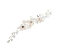 Beaupretty accesorios para el cabello de cristal diadema de boda para mujer diadema para boda banda de cabello nupcial banda para el cabello para mujeres diadema nupcial flor artificial Plata