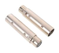 Beaupretty Adaptador Xlr Macho 3 Pines a Hembra 5 Pines, Conector de Audio para Micrófono y Dmx Iluminación de Escenario, Paquete 2 Unidades, Transmisión Estable y Compatible