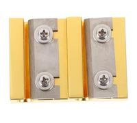 Beaupretty Afeitadora Creativa de Carretes de Violín Dorada de Doble Agujero, Herramienta Práctica para Luthier, Tamaño 3/4-4/4, Portátil para Reparación y Ajuste de Violines