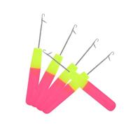 Beaupretty Agujas de Crochet para Extensiones de Cabello 5 Piezas Gancho de Pestillo Ergonómico Herramienta de Tejer Ligera para Trenzas y Diseño Portátil