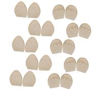 Beaupretty Almohadillas Antepié Suaves y Reutilizables, Esponja Cómoda para Ajustar Tallas de Zapatos, Color Piel, 10 Pares (5 Redondas 5 Puntiagudas) para Mujer, Uso en Tacones Altos
