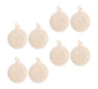 Beaupretty Almohadillas Exfoliantes Faciales de 8 Piezas, Estropajos Suaves de Lufa 8x8 Cm para Masaje y Limpieza Facial Profunda, Accesorios para Cuidado Piel y Eliminación de Piel