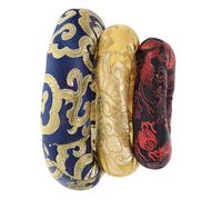 Beaupretty Almohadillas para Cuenco Tibetano 3 Piezas Cojines de Tela Resistente Bordados Tamaños 8Cm 10Cm 12Cm Portátiles Accesorios para Sanación y Prácticas Espirituales
