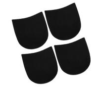 Beaupretty Almohadillas Protectoras Talón de Caucho Antideslizantes, Parches Negros de Reparación para Tacones de Zapatos, 4 Piezas, Grosor Reforzado para Suelas, Uso Interior y Exterior