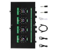 Beaupretty Amplificador De Reverberación Micrófono Mezclador De Audio De Escritorio Mezclador De Control De Eco Y Volumen Salida De Línea A Altavoz Pa Pequeño