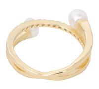 Beaupretty Anillo De Ajustable De Moda Para Mujer Cierre Cruzado Abierto Para Decoración De Fiesta y Joyería Elegante